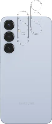 Produktbild von Kameraschutz für Samsung Galaxy S25 [2 Stück] Kamera Schutzfolie Durchsichtiges gehärtetes Glas Folie Rückseite Linse Kratzschutzfolie Linsenschutz Phonillico®