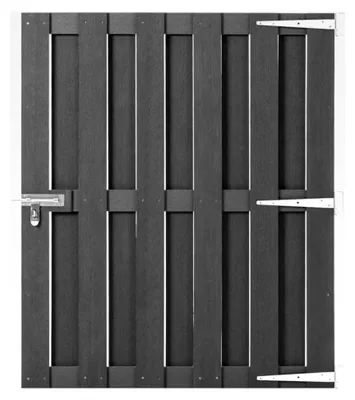 Produktbild von Gartentor WPC 100x112 cm Grau