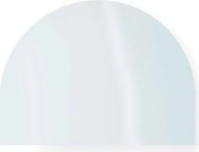 Produktbild von Glaskeramik Kaminscheibe 250x175x4mm (mit Rundung) passend für Kanuk**