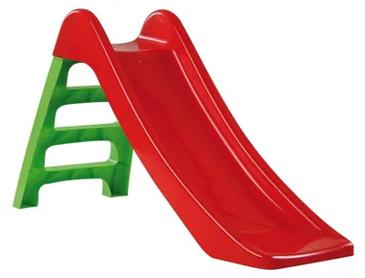 Productafbeelding van 428 Kinderglijbaan, babyglijbaan voor peuters, 114 cm, rood. Vrijstaande glijbaan