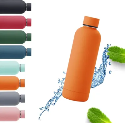 Produktbild von Trinkflasche aus Edelstahl in orange 0,5 L