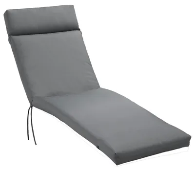 Produktbild von Liegenauflage Liegenpolster Sonnenliege Auflage Gartenliege Polsterauflage Bezug Polyester Dunkelgrau 196 X 55 X 8 Cm