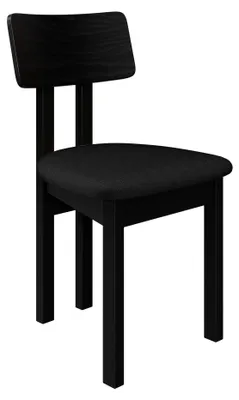 Produktbild von MIRJAN24 Stuhl Divo II, Esszimmerstuhl aus Buchenholz, 47x48x85 cm (Holzfarbe: Schwarz, Stofffarbe: Kronos 07)