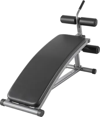 Immagine prodotto di Panca per addominali Sit-up - Panca curva per addominali/schiena - Regolabile in sei posizioni - Portata massima 272 kg - Dimensioni 132 x 42 x 85 cm - Per allenamenti a casa e in palestra