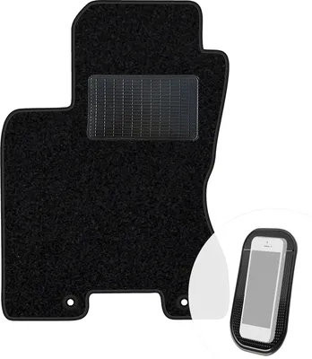 Produktbild von moto-MOLTICO Fahrer Fußmatte Auto Velours Fahrerseite Autoteppiche Schwarz Fahrermatte 1-teilig passend für Nissan X-trail 2007-2013