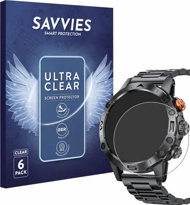 Produktbild von 6x Für DekeFit MT43PRO 1.53" Schutzfolie Savvies Displayschutz Display Schutz Folie Klar Transparent