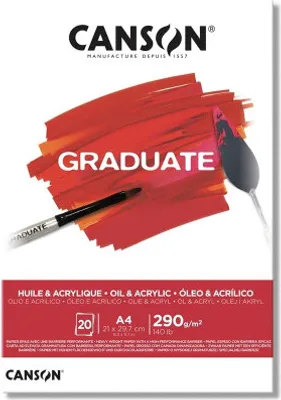 Produktbild von Canson Graduate, Kunstpapier, 290 g/m², 20 Blätter