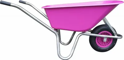 Obrázek produktu pro LIVEX Kolečko 100 l nafukovací, plastová korba 100 kg, pozink rám Barva: Žlutá