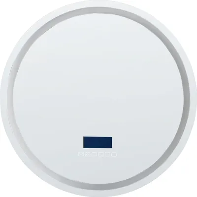 Produktbild von BELIANI Badspiegel Silber Rund ⌀ 60 cm mit LED Beleuchtung Antibeschlag Bluetooth Lautsprecher Uhr Touch Sensor Modern Lichtspiegel Wandspiegel
