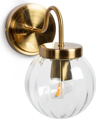 Produktbild von Wandleuchte Aussen Metall und Glas Driyah Gold