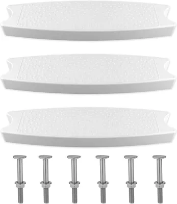 Zdjęcie produktu dla Schodki do drabinki basenowej - Stopnie drabinki - Bezpieczne pływanie - Wytrzymała konstrukcja - 50 x 12,5 cm - Biały