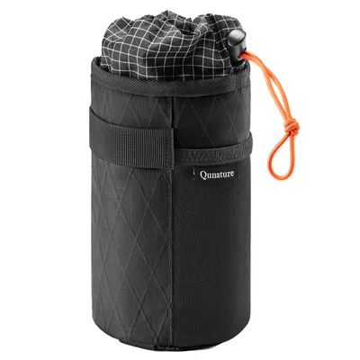 Produktbild von Qunature Fahrrad Lenkertasche Trinkflaschenhalter 1L Fahrradtasche für Wasserflasche, Schwarz