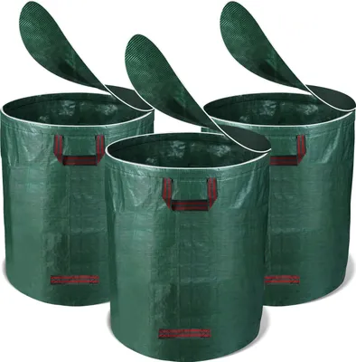Produktbild von Aopunly Gartensack mit Deckel Gartenabfallsack verschließbar Laubsack 3er Set 272 L Garten Sack