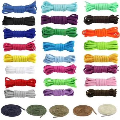 Immagine prodotto di Solidchoice - Set di 20 lacci colorati rotondi per scarpe