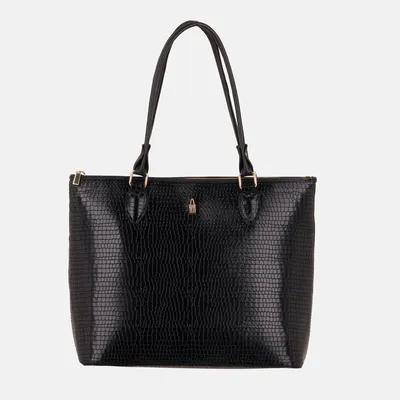 Produktbild von WANDA - Schwarze Lederhandtasche