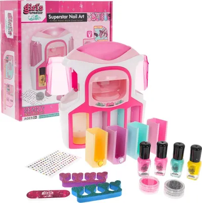 Produktbild von Nagellackierset für Kinder ab 6 Jahren: Interaktiver Trockner + 4 Nagellacke + Zubehör