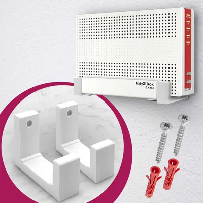 Produktbild von Router Wandhalterung Halter passend für AVM Fritzbox Model 6590 oder 6591