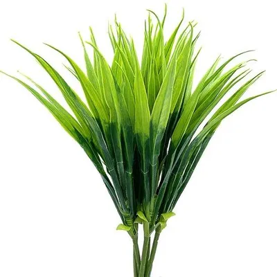 Obrázek produktu pro Balení umělého trávníku, 6 kusů, 40 cm, plastové, pro vnitřní i venkovní použití, odolné proti UV záření, dekorativní, žluté a fialové
