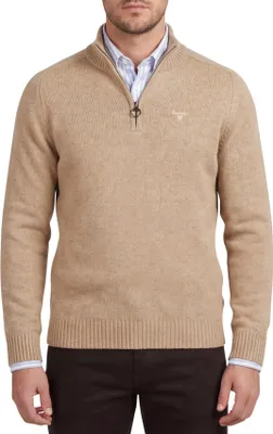 Produktbild von Barbour Pullover beige Half-Zip Wolle