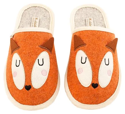 Produktbild von Fuchs Filzpantoffeln, Farbe:orange, Größe:38/39