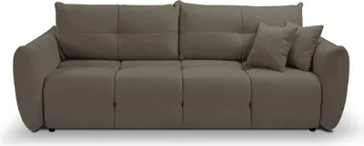Produktbild von Sofa MODA mit Schlaffunktion, Schlafsofa, Wohnzimmersofa, Couch, Soffa, Bettsofa, Chenille-Stoff – Braun WIND 21