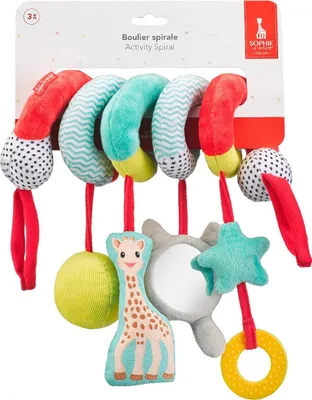 Produktbild von Sophie la Girafe - Abakus Spirale Spielzeug Kinderwagen 230831, mehrfarbig, 6 Stück