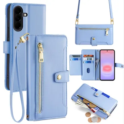 Produktbild von Handykette für Samsung Galaxy A37 Hülle mit Band Handyhülle zum Umhängen Hellblau