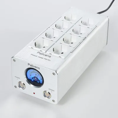 Productafbeelding van Hi-Fi Netfilter - 8-voudige ontstoringsfilter - Stopcontact met wijzeraflezing - Overspanningsbeveiliging