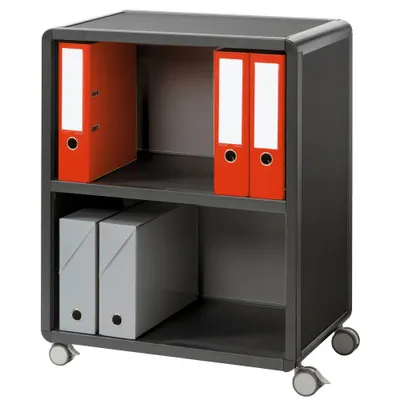 Produktbild von PAPERFLOW Mobil Bürowagen anthrazit 3 Ebenen 65,1 x 33,0 x 86,4 cm