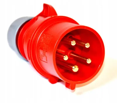 Produktbild von PCE Stecker 7025-6 32A 5-polig 6h IP44 mit Phasenwendung