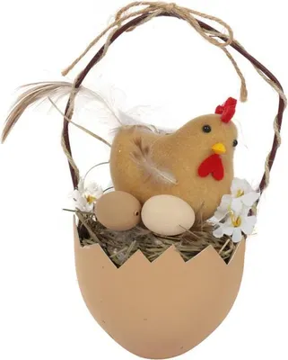 Image de Panier D'œufs Kuraz Décorations De Pâques