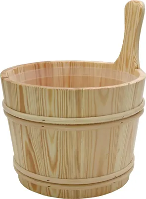 Produktbild von Nikkarien Sauna Holzkübel 7 l Kiefer mit Kunststoffeinsatz 897