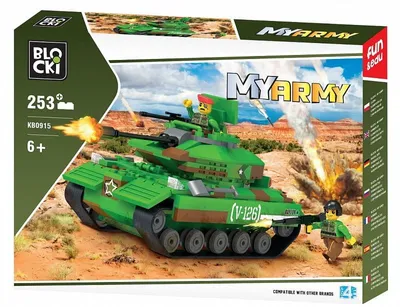 Produktbild von Blocki stavebnice MyArmy Tank na poušti kompatibilní 253 dílů