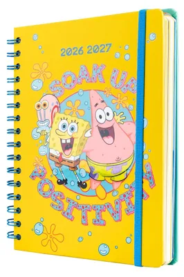 Produktbild von Grupo Erik Spongebob Schwammkopf Hausaufgabenheft 2026 2027 A5 Kalender