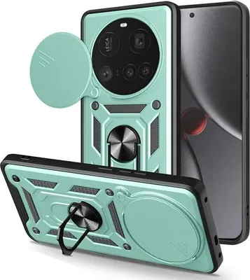Produktbild von Hülle für Xiaomi 15 Ultra - Phonesta CamShield Back Cover mit Kamera-Slider - Grün