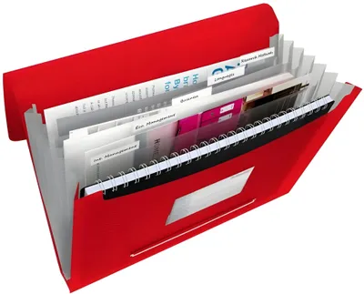 Produktbild von Esselte Vivida, A4, Polypropylen (PP), Rot, 300 Blätter, 260 mm, 25 mm