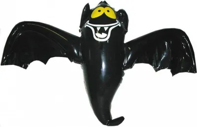 Produktbild von Schwarze Fledermaus zum Aufblasen 130cm für Halloween