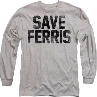 Imagen del producto de Camiseta "Save Ferris" inspirada en la película "Ferris Bueller's Day Off", uni, para hombre/mujer, modelo TV10915 (talla M), marca Sport Heide