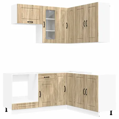 Imagen del producto de vidaXL Módulo de cocina KALMAR, 8 piezas, melamina imitación roble Sonoma