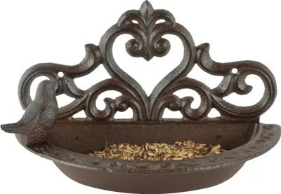 Produktbild von Esschert Design Wandfutterschale Vogel in Giftbox; BR26; 24,2x12,9x14,7 cm