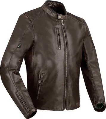 Produktbild von Segura Laxey Motorrad Lederjacke, braun, M