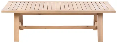 Obrázek produktu pro BELIANI Zahradní konferenční stolek akáciové dřevo 128 x 69 cm venkovní použití rustikální design terasa balkon zahrada