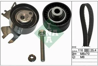 Produktbild von INA Zahnriemensatz für Citroen Fiat Ford Peugeot