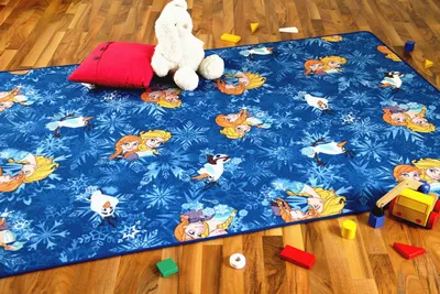 Produktbild von Kinder Spiel Teppich Walt Disney Frozen Blau , Größe:240x360 cm