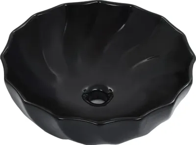 Obrázek produktu pro vidaXL Umyvadlo 46 x 17 cm keramické černé