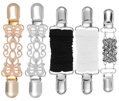 Produktbild von Solidchoice – 5 Vintage-Kleiderklammern, Cardigan-Klammern und Schalspangen für Damen
