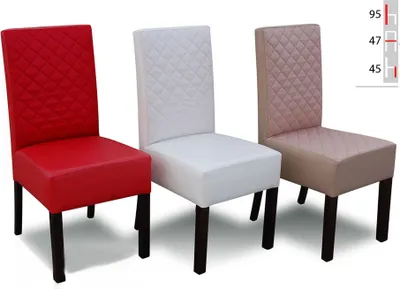 Produktbild von Massivholz Stuhl Esszimmerstuhl Designer Leder Stuhl Stühle Esszimmerstühle K44P