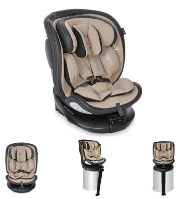 Produktbild von Lorelli Kindersitz Estate i-Size (40-150cm) Isofix, Stützbein, Sitz 360° drehbar beige