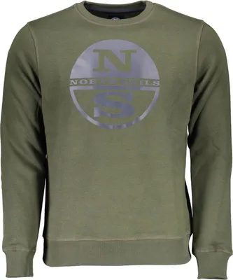 Produktbild von Grünes Herren Sweatshirt ohne Reißverschluss - Stilvolles Langarmdesign