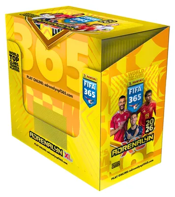 Obrázok produktu pre FIFA 365 2026 Adrenalyn XL Football Cards – Box of 50 Packs, 300 PANINI cards